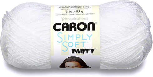 Caron Simply Soft Party Yarn Snow Sparkle...