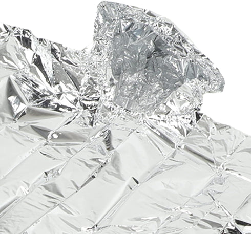 Emergency Foil Mylar Thermal Blanket, Rain Poncho with Hood Hybrid Survival Gear Reduce Uneven Heat Environment Waterproof Equipment for Outdoors ...