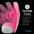 O2COOL Treva 5 Inch Battery Powered Fan Portable Desk Fan 2 Cooling Speeds with Compact Folding & Tilt Design Cubicle Accessories Small Portable (...