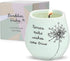 Pavilion Gift Company - Dandelion Wishes 77148 Ceramic Candles Nanas Make Wishes Come True Ceramic Soy Candle...
