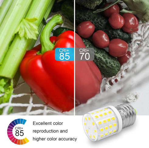 KEI D34L Refrigerator Bulb Replacement AC100-265V 3.5W Refrigerator Bulb Frigidaire Daylight White 600LM 4W Equivalent 40W Refrigerator Light Bulb...