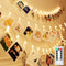 Dimmable 50 Battery-Powered Photo String Lights with Remote Control for Hanging Pictures, Cards, Memos - Warm White...
