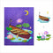 Lotus Flowers Wooden Boat River Pond Metal Cutting Dies for Card Making, Paper Embossing Die Cuts Kit Templates, Storage Pockets Supplies, Photo F...