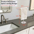 Hand Towel Holder Stand for Bathroom Vanity Countertop Stainless Steel T-Shape Free Standing Towel Rack Stand Towel Bar for Bathroom Kitchen (Brus...