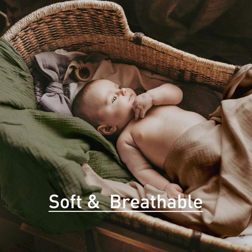 Muslin Swaddle Blankets, Neutral Burp Cloths Receiving Blanket Swaddling for Newborn Boys and Girls, 5 Pack Breathable and Skin-Friendly Swaddle W...