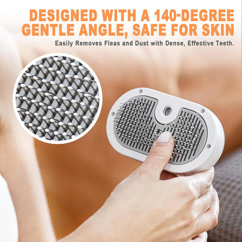Furgo Cat Steam Brush-4 In 1 Pet Steam Brush,grooming Brush For Cats Dogs, Self-cleaning Spray Brush For Shedding, Massage, Pet Hair Removal Tool,...