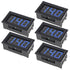 5 Pack DC 5-120V Digital Mini Voltmeter 2 Wire 0.56 inch LED Display Panel for Motorcycle Battery Monitor (Blue)...