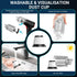 Handheld Car Vacuum Cleaner High Power Cordless, 120W Portable Car Vacuum Cleaner with 18000PA Suction & Air Duster, Mini Hand held Vacuum Cleaner...