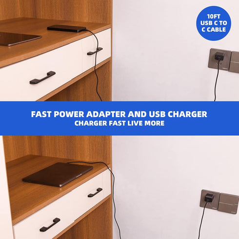 Fast Charger with 6.6Ft USB Type-C&Micro USB Cable,AC Adapter,2A Rapid Charger for All New All-New Fire 7 HD 8 10 Plus Tablet, Kids Pro, Kids Edit...