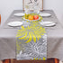 Floral Table Runner-Yellow Gray White Cotton linen-Long 72 inche Dresser Scarves,Flower Tablerunner for Kitchen Coffee/Dining Table Bedroom Home L...