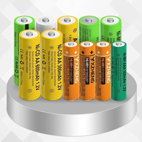 8Pcs AAA Battery 1.2v Rechargeable NI-MH 300mAh for Outside Solar Lawn Light (8xAAA)...