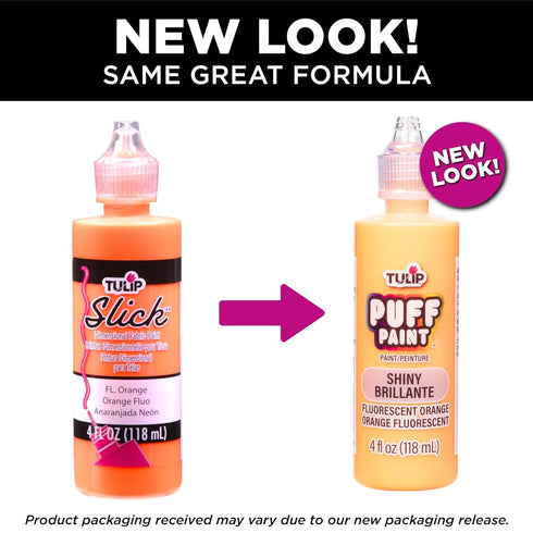TULIP Dimensional Paint, Neon Orange 4 Fl Oz...