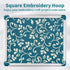 2 Pack Square Embroidery Hoops, Plastic Cross Stitch Snap Frames, Universal Clip Frame Sets for Embroidery, DIY Sewing Tools for Cross Stitching Q...