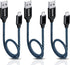 iSeekerKit Short Micro USB Cable 1Ft Nylon Braided Fast USB Charging Cord Compatible for External Battery Charger, Samsung, HTC, LG, Android and M...
