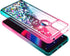 NZND Case for T-Mobile REVVL 4+ Plus with Tempered Glass Screen Protector (Full Coverage), Glitter Liquid Floating Waterfall Girls Cute Phone Case...