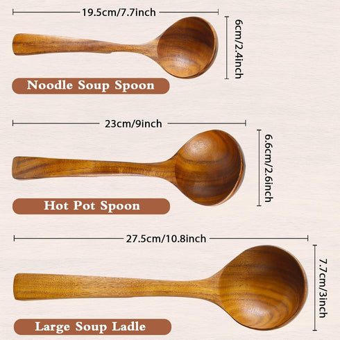 Wooden Cooking Utensils Kitchen Utensil,NAYAHOSE Natural Take Wood Kitchen Utensils Set - Nonstick Hard Wooden Spatula and Wooden Spoons...