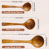 Wooden Cooking Utensils Kitchen Utensil,NAYAHOSE Natural Take Wood Kitchen Utensils Set - Nonstick Hard Wooden Spatula and Wooden Spoons...
