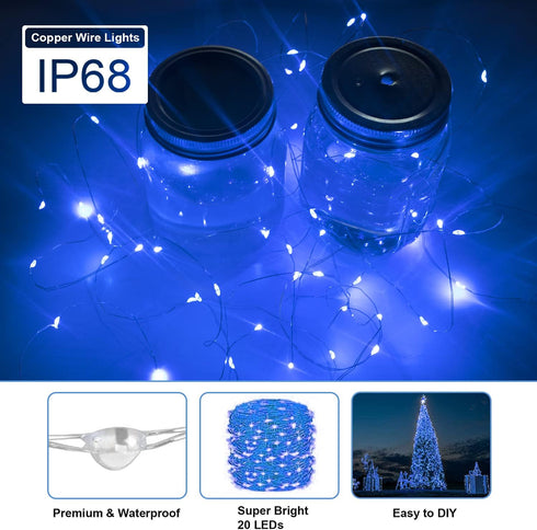 12 Pack Valentine's Day Fairy Lights Battery Operated, 3 Speed Modes, Extra 12 Batteries for Replacement, 7Ft 20 LED Mini String Light, Waterproof...