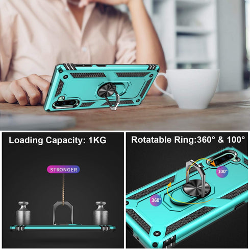LUMARKE for Galaxy Note 10+ Plus Case,Pass 16ft. Drop Test Military Grade Heavy Duty Protective Phone Cover with Magnetic Ring Kickstand Compatibl...