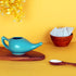 HealthGoodsIn Ceramic Neti Pot for Sinus, Premium Grade, Dishwasher Safe, Holds 225 Ml. Water - Turquoise Color...