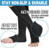 Bacophy 2 Pairs Zipper Compression Calf Socks 15-20 mmHg Open Toe Women Men...