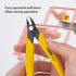 KATA 2-Pack Micro Wire Cutters, Precision Electronics Flush Cutter and Side Cutting Pliers for Electronics, Jewelry, Model Kits, Yellow...