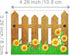 Daisy Flower Wood Fence Metal Cutting Dies for Card Making, Paper Embossing Die Cuts Kit Templates, Storage Pockets Supplies, Photo Frame Album DI...