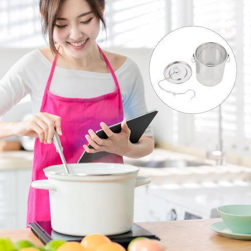 Hemoton 5.5-In Stainless Steel Tea Infuser,Extra Fine Mesh Holes Tea Ball Strainers Spice Seasoning Strainer for Brew Tea, Spices & Seasonings...