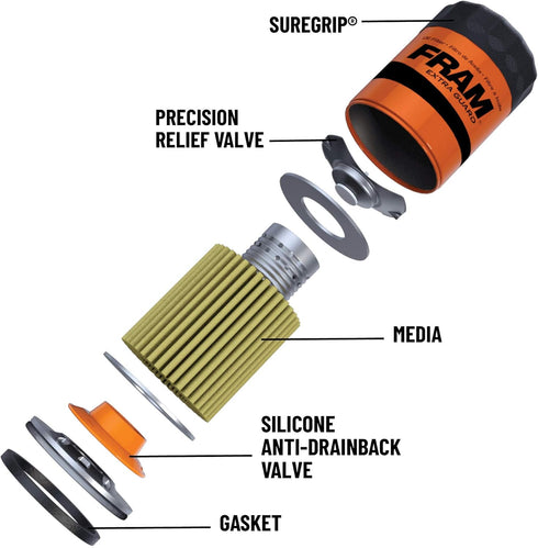 FRAM Extra Guard PH5, 10K Mile Change Interval Spin-On Oil Filter...