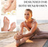 12Pcs Gel Toe Separators Soft Toe Spacers, Pain Relief Foot Toe Separator Corrector Toe Spacers for Men Women Overlapping Toes White (8L+4S) (Whit...