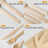 Disposable Wooden Forks 100Pcs, 6.5" Length Compostable Wood Cutlery Sharp Knife Utensils Eco-Friendly Flatware for Party Eating Cake Chocolate Se...