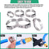 Twidec/48PCS 3/8",1/2",3/4",5/8",1" PEX Cinch Clamps Kit 5 size,Stainless Steel Pex Crimp Rings,Single Ear Hose Clamps For Pex Pipe Fitting Connec...