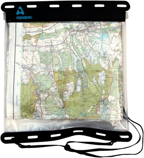 Aquapac Kaituna Waterproof Map Holder - Waterproof Cover for Reading Map while Outdoors or Hiking - Clear Plastic Case for Kayaking- Large Waterpr...