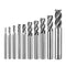 8PCS/9PCS/10PCS End Mills 4 Flutes HSS CNC Cutting Tool Set 1/16" - 1/2" for Wood Aluminum Steel Milling (10-Piece Set)...