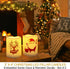 Set of 2 Wavy Edge Christmas 3x4 LED Pillar Candles Outdoor Waterproof - Ivory Pillar Candles Battery Powered with Timer Warm White Unscented Outd...