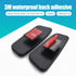2 PCS Car Auxiliary Rear Blind Spot Mirror, 3.74" x 1.41" Self-adhesive Rectangular Curved Wide Angle Anti-glare HD Convex Mirror, Modification Ac...
