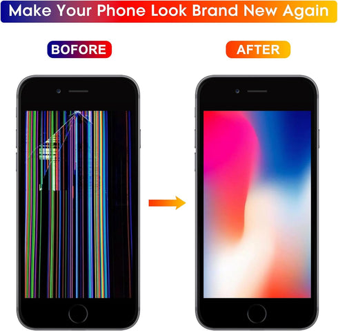 for iPhone 6S Screen Replacement 4.7' - LCD Complete Repair Kit Display 3D Touch Digitizer Assembly with Earpiece, Front Camera, Proximity Sensor,...