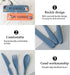 4 Sets Travel Utensils with Case - Astronauts Travel into Space, Wheat Straw Reusable Utensils Set with Case Portable Utensils Set with Case for T...