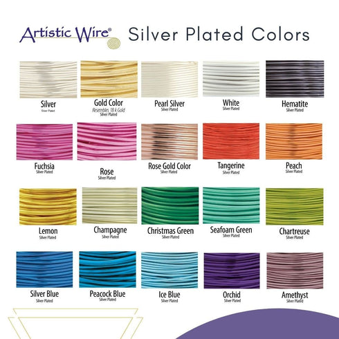 Artistic Wire, 18 Gauge Silver Plated Tarnish Resistant Colored Copper Craft Jewelry Wrapping Wire, Tarnish Resistant Silver, 4 yd...