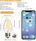 BRIMAX F15 8W Led Porch Light Bulb Outdoor, E26 Medium Base LED Post Bulb for 75W - 80W Incandescent Equivalent,Dimmable 2700K Warm White Flame Wr...