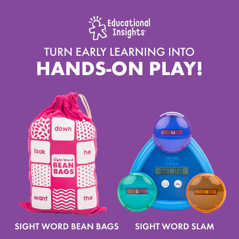Educational Insights Hot Dots® Sight Words Card Set - Learn to Read Activities for Kids, includes 26 Double-Sided Cards, Reading Games, Reading To...