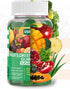 Sugar-Free Fruit and Veggie Gummies — 35+ Greens, Fruit and Vegetable Vitamins to Boost Immunity, Skin & Gut Health — Ideal Fruit and Vegetable Su...