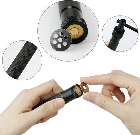 CZWESTC Stainless Steel Clay Extruder for Clay extruder for Pottery, Fondant Tool Set - Extruder with 20 Discs, Sugar Paste, Cake Decor Tool (Blac...