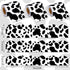 Whaline 98.4ft Cow Print Bulletin Board Borders 3 Sizes Black White Cow Die-Cut Bulletin Board Stripes Rolled Bulletin Board Trim for Cow Party Bi...