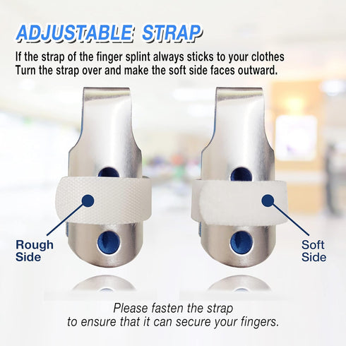 Finger Splints Thumb Splint for Broken/Injured Fingers Stabilization, Aluminum Finger Splint Adjustable, Immobilization for Mallet Fingers/Trigger...