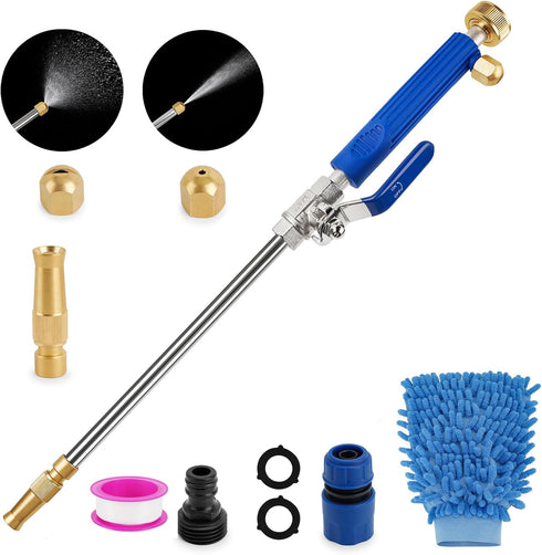 2-in-1 High Pressure Power Washer Wand,Laopypor Watering Sprayer Tool with 3 Hose Nozzles - Hydro Jet Nozzle for Garden Hose, Car Washing, Pet was...