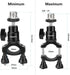 CAMVATE Rod Clamp Mount Holder (18mm -32mm) with Adjustable Ball Head & 5/8"-27 Male Thread Screw for Microphone Stand - 2856...