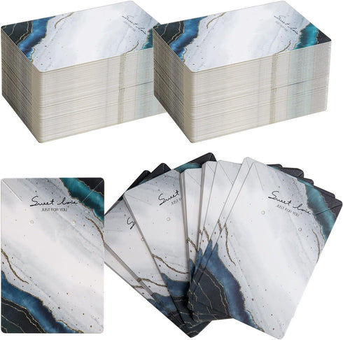 Necklace Card Earring Cards for Display Jewelry Display Hanging Card 3.5"x2.3" 100Pack...