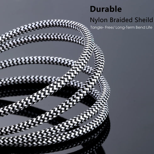 Apple MFi Certified Aux Cord for iPhone, Lightning to 3.5mm Jack Nylon Braided Audio Cable for iPhone 14 13 12 11 XS XR X 8 7 6 iPad to Car/Home S...