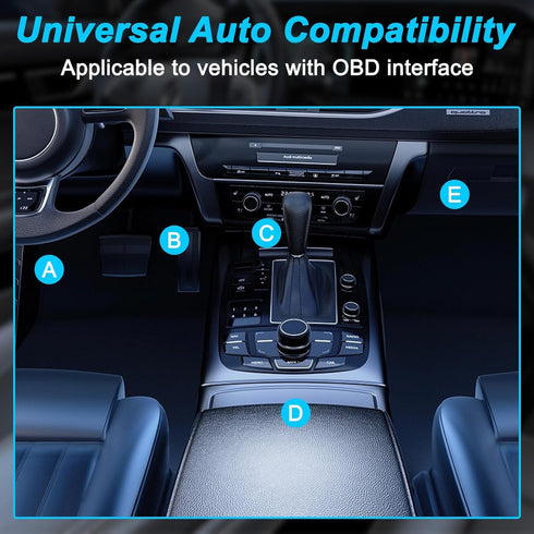 XMSJSIY USB OBD2 Scanner Adapter with MS-CAN/HS-CAN Switch OBDII Diagnostic Cable Car Interface Scanner USB Connector OBD2 Code Reader Scanner Aut...